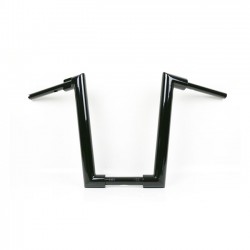 Kodlin, kierownica 2" Str8Up dodatkowo wysoka 43 cm. Czarna 18-23 M8 Fat Boy z niestandardowymi podwyżkami z obszarem zacisku p
