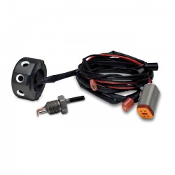 JIMS, zestaw do kontroli uszkodzeń. Czarne, kierownica 1-1/4" do modeli Softail 91-17(NU)Dyna 01-23 FLT/Touring. Z kierownicą 
