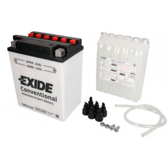 Akumulator kwasowy/rozruchowy/suchoładowany z elektrolitem EXIDE 12V 14Ah 130A P+