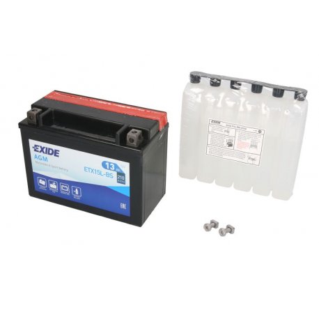 Akumulator agm/rozruchowy/suchoładowany z elektrolitem EXIDE 12V 13Ah 210A P+