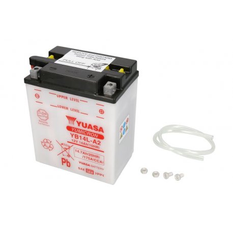 Akumulator kwasowy/obsługowy/rozruchowy YUASA 12V 14Ah 175A P+
