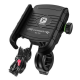 Uchwyt na telefon z ładowarką USB Qiuck Charge 3.0 (montowany do kierownicy lub na śrubę lusterka)