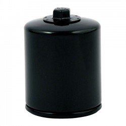 K&N, filtr oleju śrubowy, z nakrętką. Czarna 1999 Softail 99-17 Twin Cam 17-20 M8 (NU)