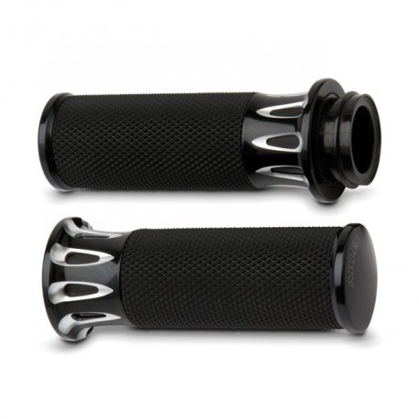 Manetki Arlen Ness Fusion billet deep cut, czarne