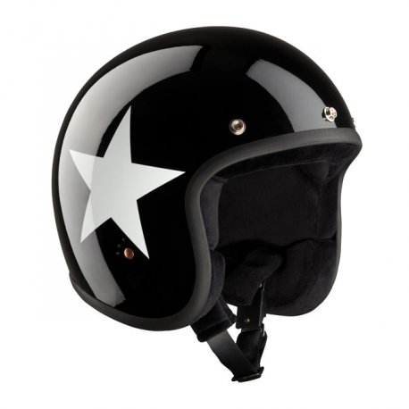 BANDIT JET HELMET, CZARNY/BIAŁY