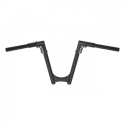 Arlen Ness, 1-1/4" modułowy kierownica typu drag bar. Kolor: czarny, podniesienie: 8 cali, pasuje do motocykli Harley-Davidson 