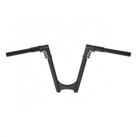 Arlen Ness, 1-1/4" modułowy kierownica typu drag bar. Kolor: czarny, podniesienie: 8 cali, pasuje do motocykli Harley-Davidson 