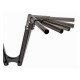 Arlen Ness, 1-1/4" modułowy kierownica typu drag bar. Kolor: czarny, podniesienie: 8 cali, pasuje do motocykli Harley-Davidson 