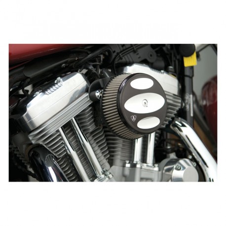 Arlen Ness, zestaw filtr powietrza Stage 1 Billet Sucker. Czarny, model 16-17 Softail, 16-17 FXDLS, 08-16 Touring Trike (NU). (e