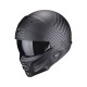 Kask Scorpion Exo-combat II matowy czarny/srebrny w rozmiarze 2XL