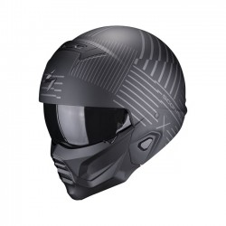 Kask Scorpion Exo-combat II matowy czarno-srebrny rozmiar L