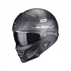 Kask Scorpion Exo-combat II matowy czarny/biały 2XL