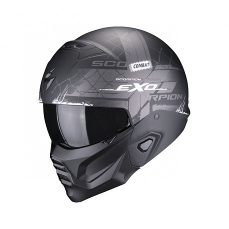 Kask Scorpion Exo-combat II matowy czarny/biały 2XL