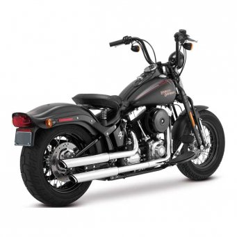 Układ wydechowy Vance & Hines, Twin Slash 3" slip-ons, 07-16 Softail FLSTN Deluxe