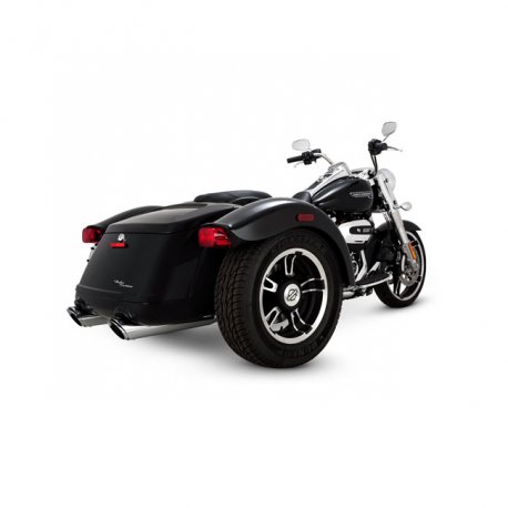 Układ wydechowy Harley, Vance & Hines, Wsuwane tłumiki 4" Twin Slash Round, 17-20 FLRT Freewheeler Trike