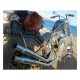 Kierownica Biltwell 1" Zed chromowana Pre-81 H-D z podwyżkami o średnicy 1" ID