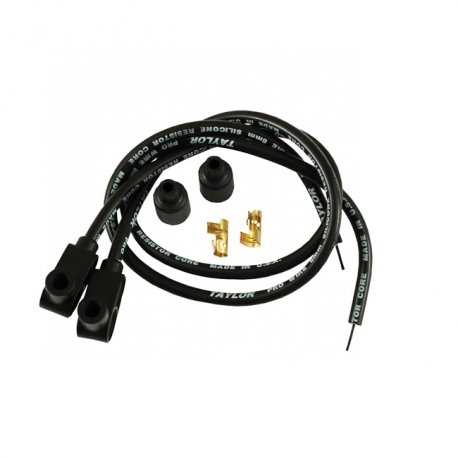 PRZEWODY WYSOKIEGO NAPIĘCIA WTYCZKA CARBON CORE HARLEY, TYLOR CZARNY 8MM