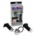 Manetki podgrzewane OXFORD średnica kierownicy 25mm kolor: chromowany/czarny, HotGrips ESSENTIAL CRUISER