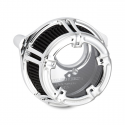 Arlen Ness Method, przezroczysty, chromowany filtr powietrza do harley'a, 18-20 Softail, 17-20 Touring, 17-20 Trikes
