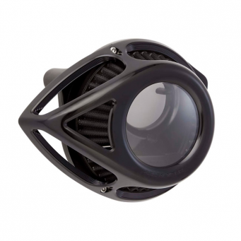Arlen Ness Clear Tear, przeźroczysty, czarny filtr powietrza do harley'a, 01-15 Softail, 04-17 Dyna, 02-07 FLT / Touring