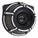Arlen Ness Slot Track Inverted, czarny filtr powietrza do harley'a, 01-15 Softail, 04-17 Dyna