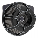 Arlen Ness Bevelled Inverted, czarny filtr powietrza do harley'a, 01-15 Softail, 04-17 Dyna