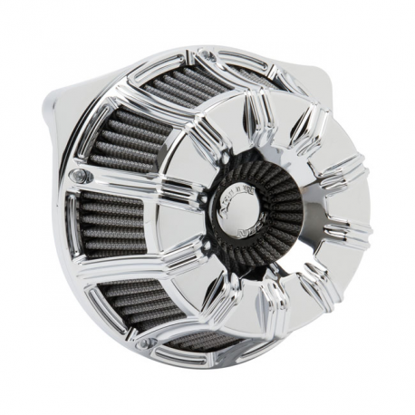 Arlen Ness 10-GAUGE Inverted, chromowany filtr powietrza do harley'a, 91-20 XL