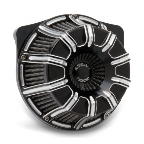 Arlen Ness 10-GAUGE Inverted, czarny filtr powietrza do harley'a, 91-20 XL
