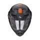 Kask Scorpion ADX-2 Camino matowy czarny/srebrny/pomarańczowy L