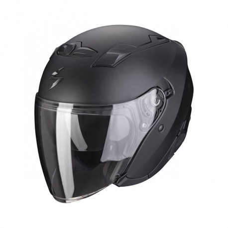 Kask Scorpion EXO-230 Solid w matowym czarnym kolorze, rozmiar XS.