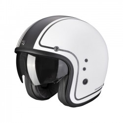 Kask Scorpion Belfast Evo Retrol matowy biały/srebrny L