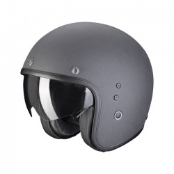 Kask Scorpion Belfast Evo Graphite w kolorze ciemnoszarym, rozmiar XL.