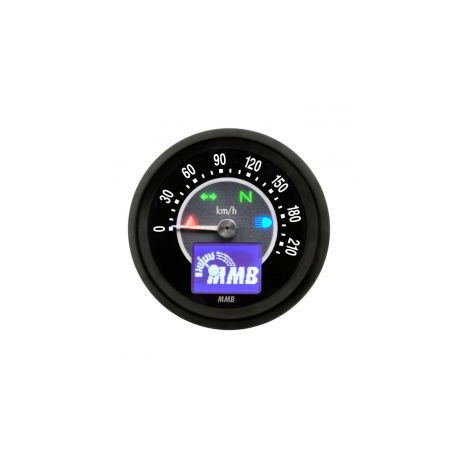 Elektroniczny prędkościomierz MMB 48mm Target 220kmh czarny