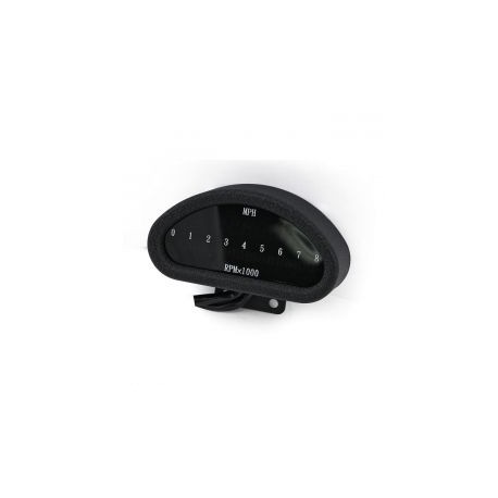 Elektroniczny aluminiowy prędkościomierz CNC (MPH) w kolorze czarnym