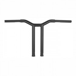 Masywny, dominujący prosto 1-1/4-calowy kierownica T-bar z podniesieniem 14". Matowa czerń 82-23 H-D mechaniczny lub elektroni