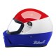 Kask Biltwell Lane Splitter podium w kolorze połyskującym czerwono-biało-niebieski w rozmiarze L.