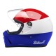 Kask Biltwell Lane Splitter podium w kolorze połyskującym czerwono-biało-niebieski w rozmiarze L.