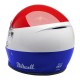 Kask Biltwell Lane Splitter podium w kolorze połyskującym czerwono-biało-niebieski w rozmiarze L.