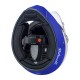 Kask Biltwell Lane Splitter podium w kolorze połyskującym czerwono-biało-niebieski w rozmiarze L.
