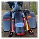 Custom Dynamics, tylne panele deski rozdzielczej LED dla Touring. Chrom