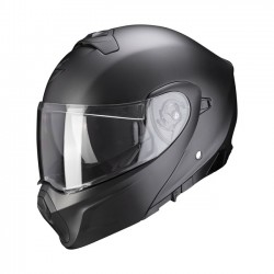 Kask Scorpion Exo-930 Solid w matowym czarnym kolorze perłowym, rozmiar XS.