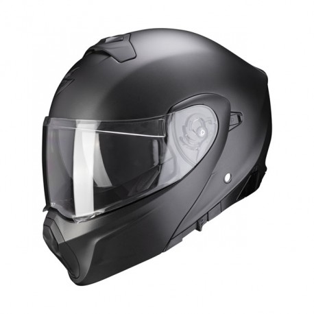 Kask Scorpion Exo-930 Solid w matowym czarnym kolorze perłowym, rozmiar XS.