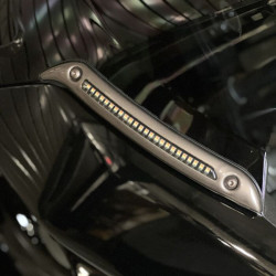 Custom Dynamics, ST LED Windshield Trim. Ciemny brąz